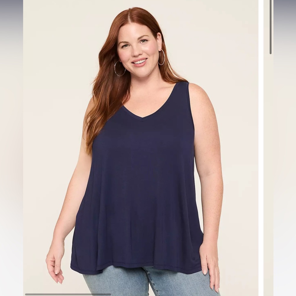 Lane Bryant Swing V-Neck Tank
